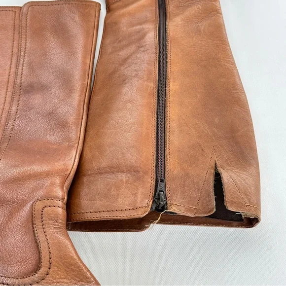 Seychelles Womens 7 Boots Brown Leather Riding Knee High Side Zip Equestrian - Picture 4 of 12